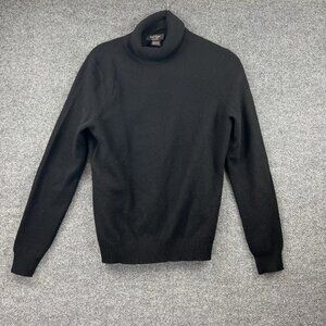 Lord & Taylor 100% Cashmere Black Turtleneck Sweater Women’s Size L